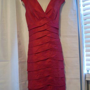 Elegant Jessica Howard Red Layered Dress